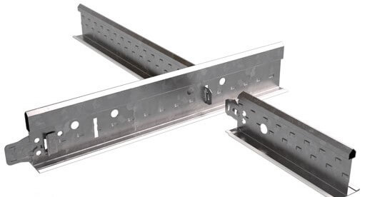 صورة للبنية التحتية للسقف المستعار من الألواح