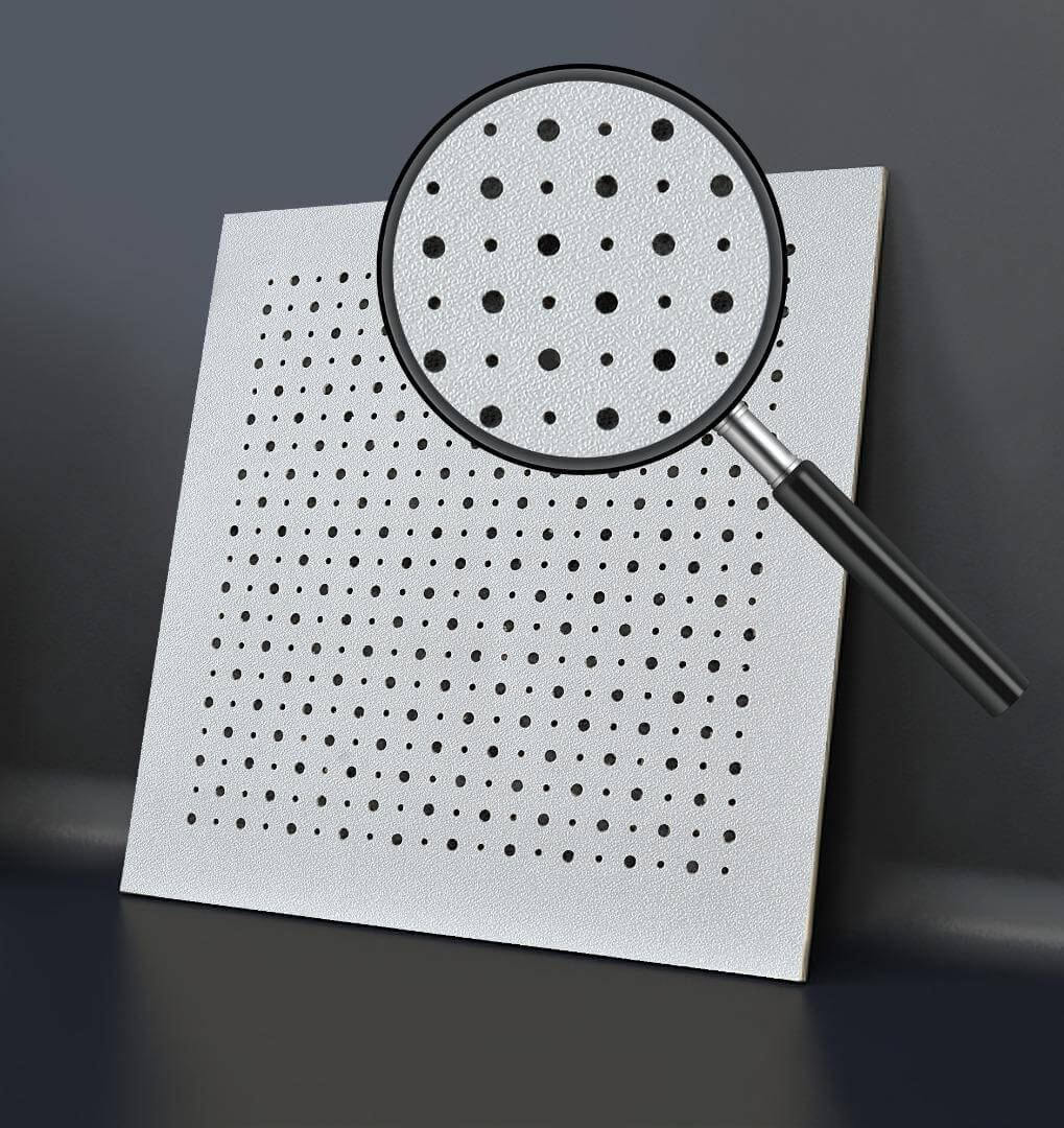 تصویر انواع تایل گچی سوراخ نامنظم