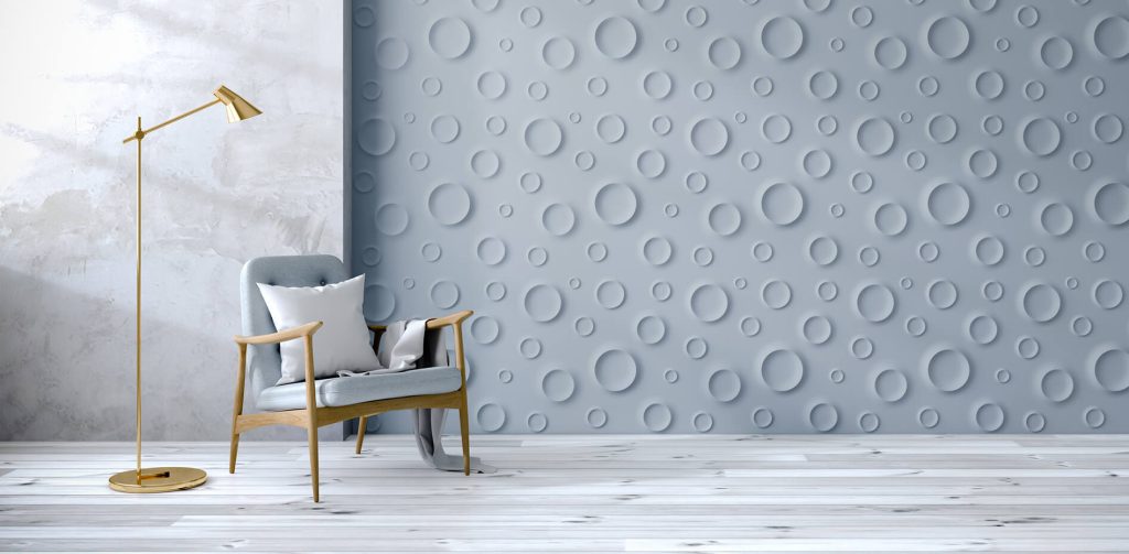 تصویر تایل گچی دیواری