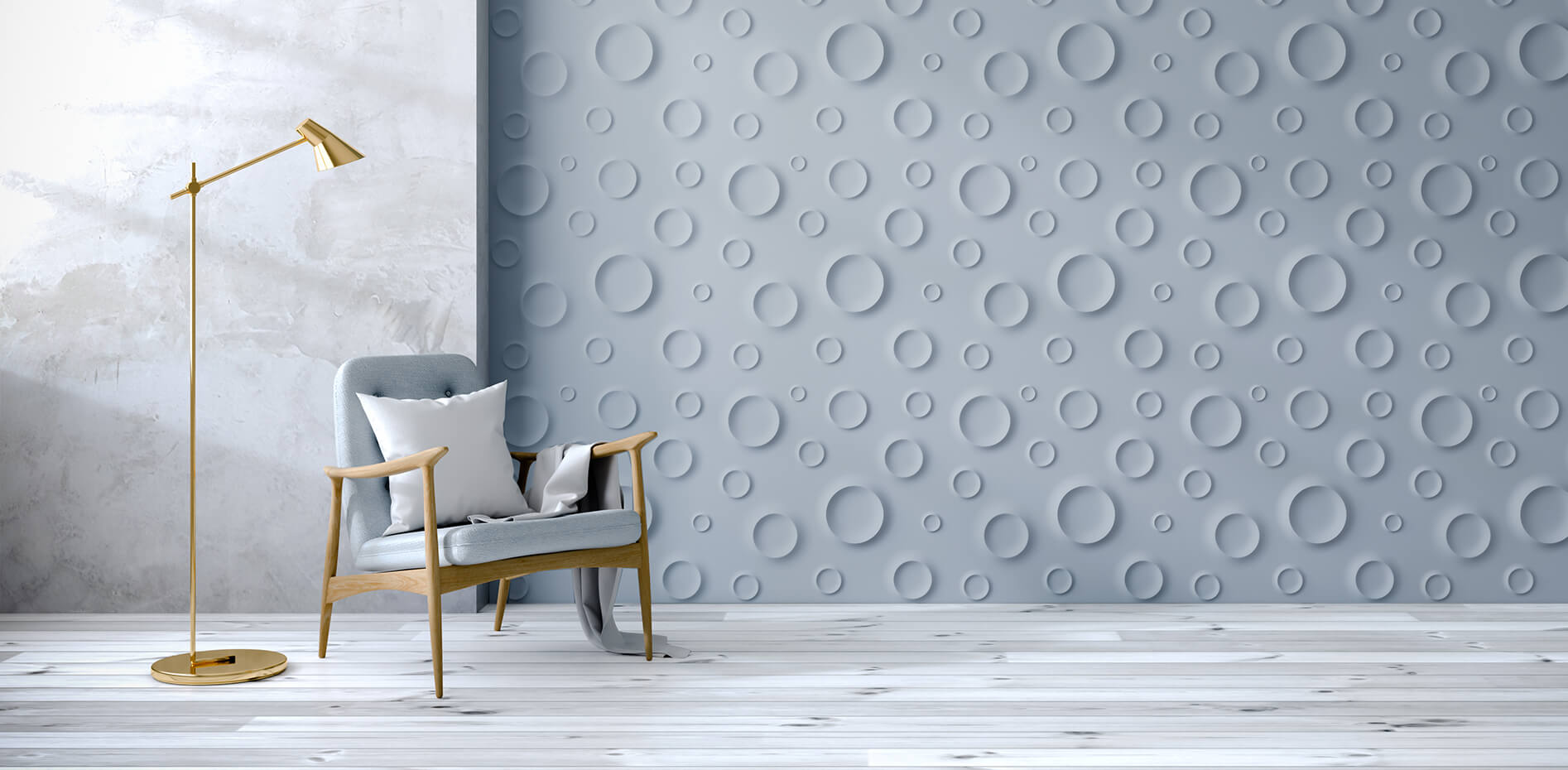 تصویر تایل گچی دیواری