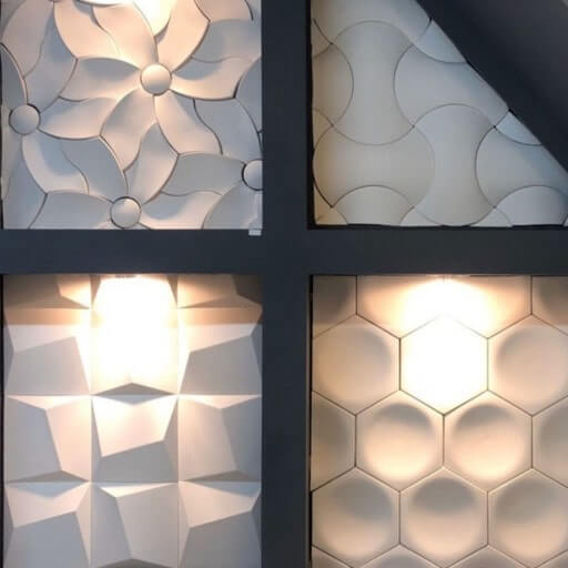 تصویر دیوارپوش گچی سه بعدی