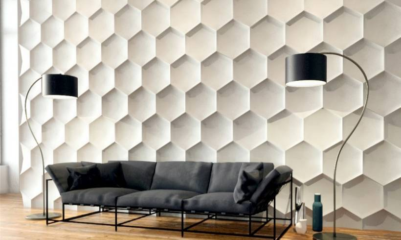 تصویر دیوار پوش سه بعدی دکور داخلی